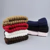 Meisje Pom Pom Beanie Warm Gebreide Bobble Bont Pompom Muts en Sjaal Set Kinderen Echt Wasbeer Bont Pompon Wintermuts Skullies Y2010242612