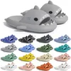 Gratis verzending Designer shark slides sandaal GAI slipper sliders voor mannen vrouwen sandalen slide pantoufle muilezels heren dames slippers trainers sandles color233