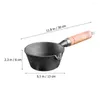 Pans Non Stick Pan Mini Oil Baby Flat Skillet Nonstick Fry Wooden Food Cooking Pot