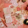 Presentförpackning 100 st/pack material papper vintage vackra blommor handgardiner dekorativa stödmeddelanden anteckningar skriver 6 modeller