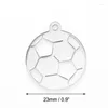 Anhänger Halsketten 50 Stück DIY Schmuck Hochglanz Fußball Fußball Mini Halskette Edelstahl Großhandelspreis