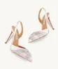 New Top Design High heels women's Sandals Shoes Gatsby Sling Satin Shoes lady wedding heeled sandal shoes Woman thin Party Heel Shoe Original Box 35-43