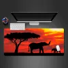 Pads African Elephants At Sunset Mouse Pad PC Gaming Mousepad Players Love The Gaming Mats Office Computer Keyboard Mouse Desk Mats