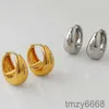 Earrings Designer for Women 925 Sterling Silver Hoop Stud Fashion Gold Color Party Weddings Jewelry 3YTH