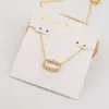 Designer Kendras Scotts Necklace Ks Jewelry k Ks Jewelry Simple and Exquisite Elisa Frame Oval Zirconia Short Necklace Neck Chain Collarbone Chain