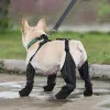 Zapatos nuevos zapatos impermeables para perros botas ajustables para perros antideslizantes transpirables botas con tirantes de Bulldog Francés zapatos para caminar al aire libre para perros de compañía