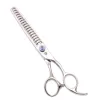 Clippers Dog Grooming Scissors Professional 8 "440C Big Size Thinning Shears Dog Hair Trimmer Chunker SCISSORS Finshbone Teeth