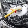 Rengöringsborstar Portabelt långa handtag Bilrengöringsborste 360 ​​graders automatisk skum Rotary Car Wash Brush Kit Microfiber Wash MOP Cleaning ToolsL240304