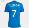 Fotbollströjor 2024 Italien årsdag Fotbollströjor spelarversion Maglie da Calcio Italia Football Shirts Men Set Kids Kit UniformH2434