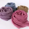 Männer Westen Herbst Voile Schal Für Frauen Mädchen Einfarbig Baumwolle Sonnenschutz Schals Sommer Weiche Foulard Viskose Weibliche Wrap schals