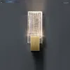 Wall Lamp BOCHSBC Bubble Crystal K9 Lamps The Patch LED Aisle Light Modern Art Style Creative Decor Electroplating Frame Mirror