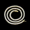 Collier chaîne de Tennis en argent Sterling Moissanite, 5Mm 4Mm, Hip Hop, or 14 carats, diamant Vvs