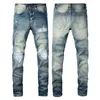 Jeans pour hommes Designer Skinny Détresse Ripped Destroyed Stretch Biker Denim blanc Noir Bleu Slim Fit Pantalons Hip Hop pour hommes taille 28-40 de haute qualité