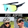 メンズデザイナーサングラスPoc Aspire Tour de France Mountain Road Bike Sports Myopia Cycling Glassesインターネットレッドサングラス