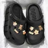 2024 Mode Vrouwen Slippers Sandalen Platform Klompen Met Charms Dikke Zool Eva Slippers Comfortabele Casual Schoenen Voor Vrouwelijke 41