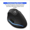 Ratos F35A 6 Botões 2.4GHz Mouse Vertical Sem Fio 2400DPI Ajustável Ratos Ópticos Sem Fio Gamer Mouse para Computador PC Gaming