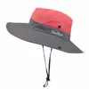 Logo personnalisé unisexe chapeau de pêche concepteurs femmes hommes soleil protection UV casquette de pêche en plein air dame grand large bord respirant parasol décontracté chapeaux de pêche