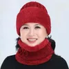 Berets Winter Balaclava Women's Knitted Hat Caps Mask Gorras Warmer Hats For Mom Skullies Warm Wool Beanies Cap