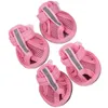 Vestuário de cachorro 4 pcs luvas para crianças sapatos botas impermeáveis ​​pet rosa suprimentos sandália criança