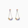 Needle Flower Butterfly Pearl Korean Cool Long Style Earrings Minimalist Style Female Earrings