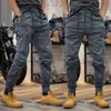 Printemps et automne nouveaux pantalons cargo pantalons décontractés taille élastique multi-poches leggings décontractés pour hommes designer tendance de la mode