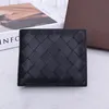 Liten kassett Bi-Fold Zip Wallet Designer Woman Card Holder Six Card Slots Dragkylda myntväskan Gyllene hårdvarukoppling Högkvalitativ handväska