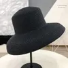 Audrey Hepburn Straw Hat Sunken Modeling Tool Bell-Shaped Big Brim Hat Vintage High Pretend Bility Tourist Beach Atmosphere CX2002846