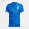 Fotbollströjor 2024 Italien årsdag Fotbollströjor spelarversion Maglie da Calcio Italia Football Shirts Men Set Kids Kit UniformH2434