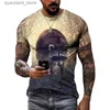 T-shirts pour hommes Nouveau 3D mignon drôle raton laveur graphique t-shirts mode d'été hommes décontracté col rond t-shirts 3D motif animal imprimé à manches courtes hauts L240304