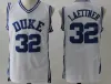 Maillot Duke Blue Devils 4 Maillot JJ Redick 32 Christian Laettner 33 Grant Hill blanc Tous cousus NCAA Basketball Wear