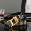 Cinturón de diseñador Cinturón para hombre para mujer Ceinture Luxe Stripe Carta Hebilla automática Pretina Moda Alta calidad Casual Correa de negocios Hebilla Cinturón de cuero genuino