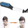 Ferros alisador de cabelo masculino pente de barba turmalina cerâmica modelador de cabelo escova pente de cabelo alisadores ondulação de cabelo ferro escova de cabelo