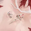 Baumelnde Ohrringe Tian Guan Ci Fu Drop Stud Ohrring Frauen Heaven Official Blessing Anime Lange Anhänger Ohrringe Damen Schmuck Silber Farbe