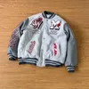 Men's Jackets 2024 American Retro Hip-hop M Letter Embroidery Heavy Industry Trend Baseball Uniform Y2K Street Jacket Men And Women