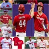 Maillots de baseball personnalisés Nebraska Cornhuskers pour hommes femmes jeunes tous cousus MCKINLEY MALECHA MYA FELDER BILLIE ANDREWS SYDNEY GRIS blanc