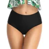 Maillot de bain taille haute pour femmes, bas de Bikini, Tankini, slip, short de bain, couverture élastique, pantalon SXL