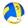 Premium Signature Volleyball - PU Leather High Bounce White Volleyball Set Team Sports 240301