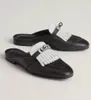 Marque élégante femmes Oz sandales chaussures palladié Kelly boucle mule appartements blanc noir marron dame pantoufles en cuir de veau décontracté marche EU35-42