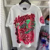 24s Hellstar T Shirt High Street Hip Hop Alphabet Print na letnią koszulę mężczyzn Designer T Męs Mense Tshirt Man Tee Ubrania Graffiti Littering Vintage