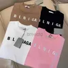 T-shirty marki Męskie T-sens francuskie włoskie projektanta damska moda z literami swobodny letni krótki rękaw odzież plus size 240304