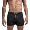 Herenshorts Strandbroek Zak Verfraaien Polyester Sneldrogend Jeugd Effen Kleur Casual Sport Driepunts