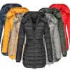 Parkas damska jesienna kurtka zimowa biała ciepła parka kobieta z kapturem Ultra Light Down Jackets Fat Owewear Parkas Women Wareme Doudoune