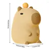 Veilleuses mignonnes de dessin animé Capybara en Silicone, lampe animale, Rechargeable par USB, minuterie à intensité variable, cadeaux pour enfants