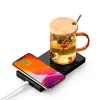 Verktyg 2 i 1 smart kopp värmare telefon trådlös laddning kaffemugg varmare elektrisk varmplatta värme dalbana uppvärmning pad varma te tillverkare