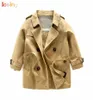 ICOINY Fashion Kids Trench coats for Boys Long Pattern Casual Boys Belted Trench Coat Child Autumn Spring Jacket Outerwear1153947