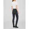 Jeans de mujeres 24SS ab bing nuevo diseñador de nicho jeans de algodón jeans gris negro jeans lavado versátil de pierna pequeña 240304