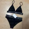 Frauen Strand BH Slip Sexy Split Schwimmen Bodys Bademode Badeanzüge Designer Luxus Brief Badeanzug Badeanzug