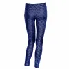 Pantaloni Caldi pantaloni collant elasticizzati skinny con stampa sirena a scaglie di pesce