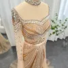 Abiti Sharon Said Champagne Mermaid Dubai Abito da sera con outskirt staccabile Arabic Women Wedding Formale Party Gowns SS265