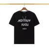 2024New Men's T Shirt Women's Designer T-shirt Impresso Moda de Alta Qualidade Algodão Casual T-shirt Manga Curta Luxo Hip Hop Street Dress T-shirt a15